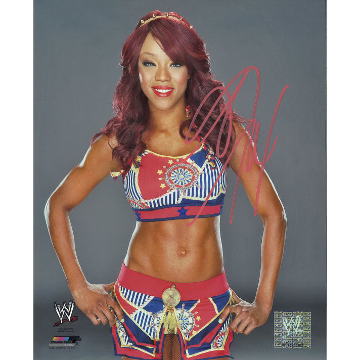 Alicia Fox Red White Blue PF 8 x 10 Promo - AUTOGRAPHED