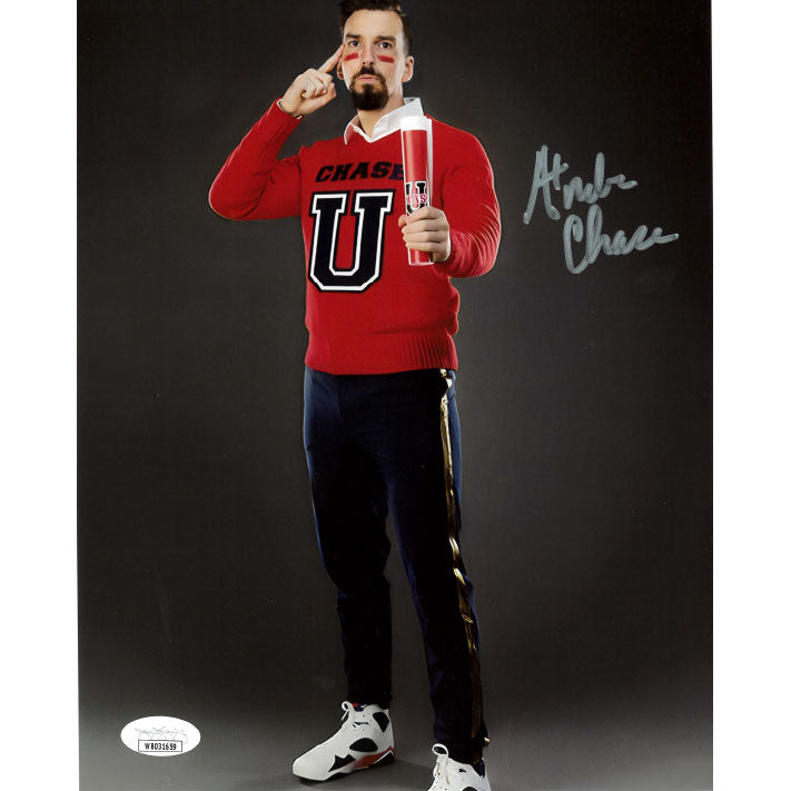 Andre Chase Holding Paper 8 x 10 Promo - JSA AUTOGRAPHED