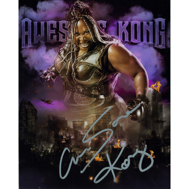 Awesome Kong City Ruin METALLIC 8 x 10 Promo - AUTOGRAPHED
