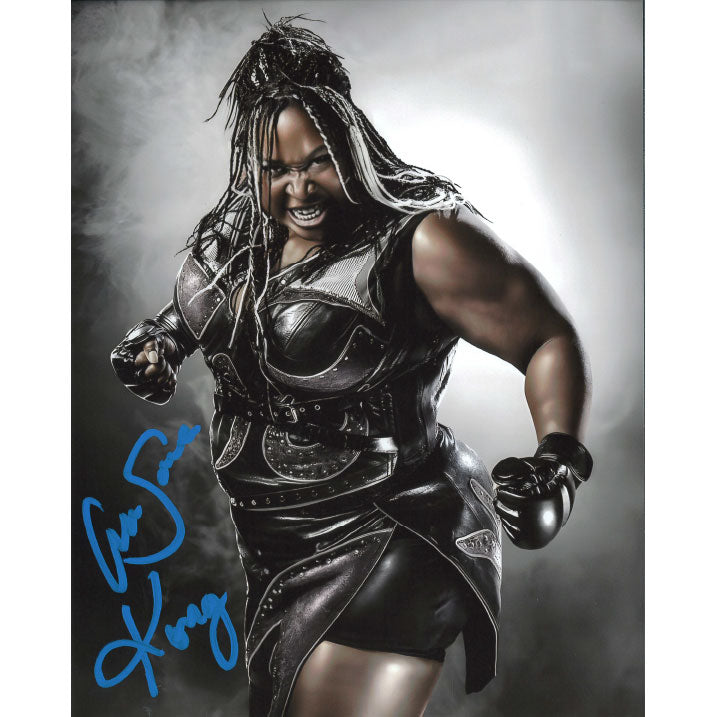 Awesome Kong Light Gray BG 8 x 10 Promo - AUTOGRAPHED