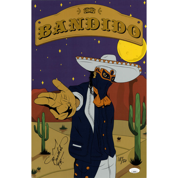 Bandido Numbered Art 11 x 17 Poster - JSA AUTOGRAPHED