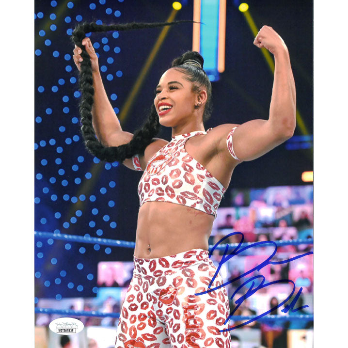 Bianca Belair Lips Gear Flex 8 x 10 Promo - JSA AUTOGRAPHED