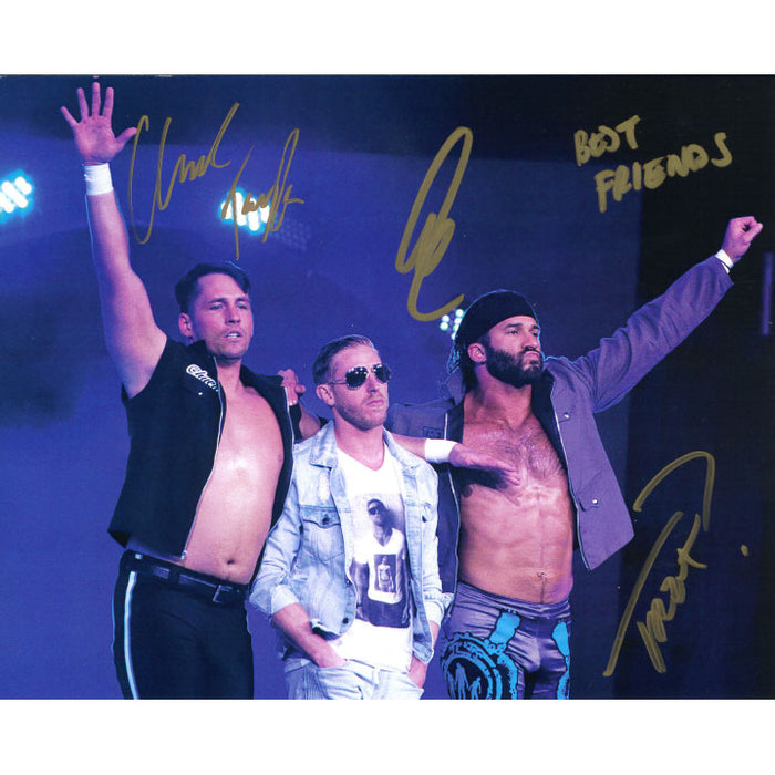 Orange Cassidy and Best Friends Arms Up 8 x 10 Promo - TRIPLE AUTOGRAPHED