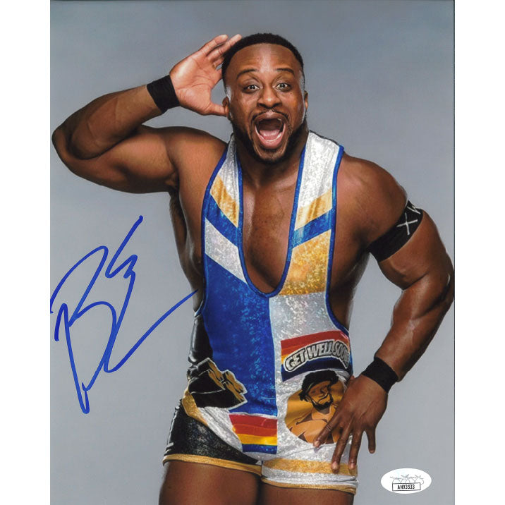 Big E Get Well Soon Gear 8 x 10 Promo - JSA AUTOGRAPHED