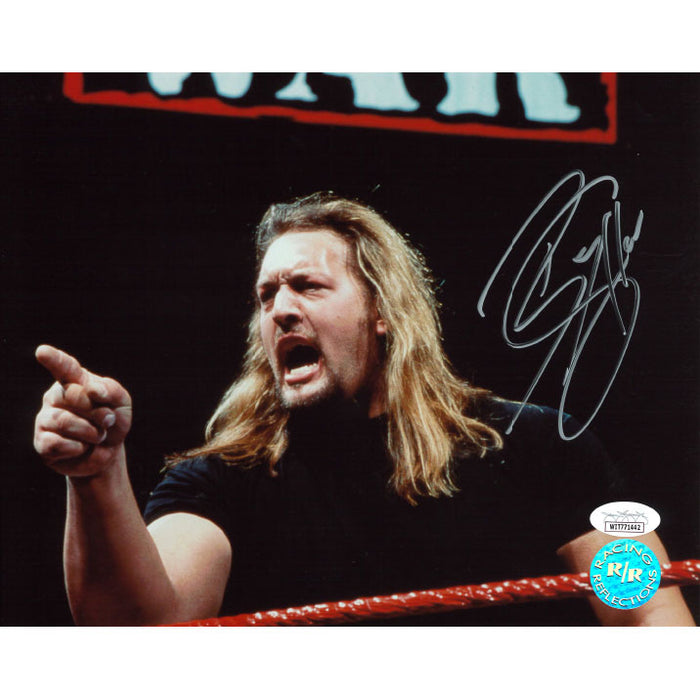 Big Show Pointing Racing Reflections 8 x 10 Promo - JSA AUTOGRAPHED