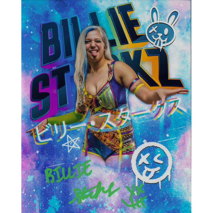 Billie Starkz AsylumGFX METALLIC 8 x 10 Promo - AUTOGRAPHED