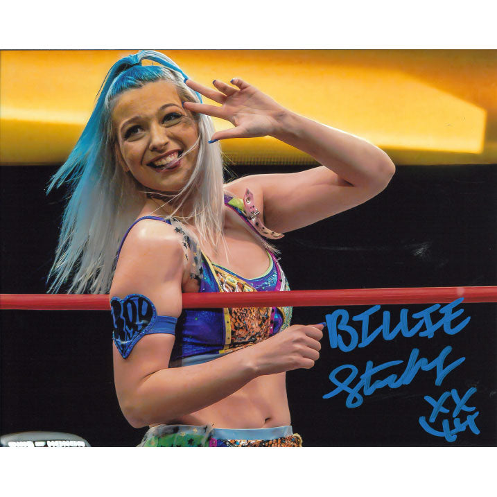 Billie Starkz In Ring 8 x 10 Promo - AUTOGRAPHED