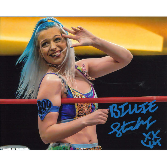 Billie Starkz In Ring 8 x 10 Promo - AUTOGRAPHED