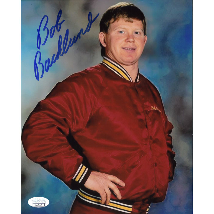 Bob Backlund Red Jacket 8 x 10 Promo - JSA AUTOGRAPHED