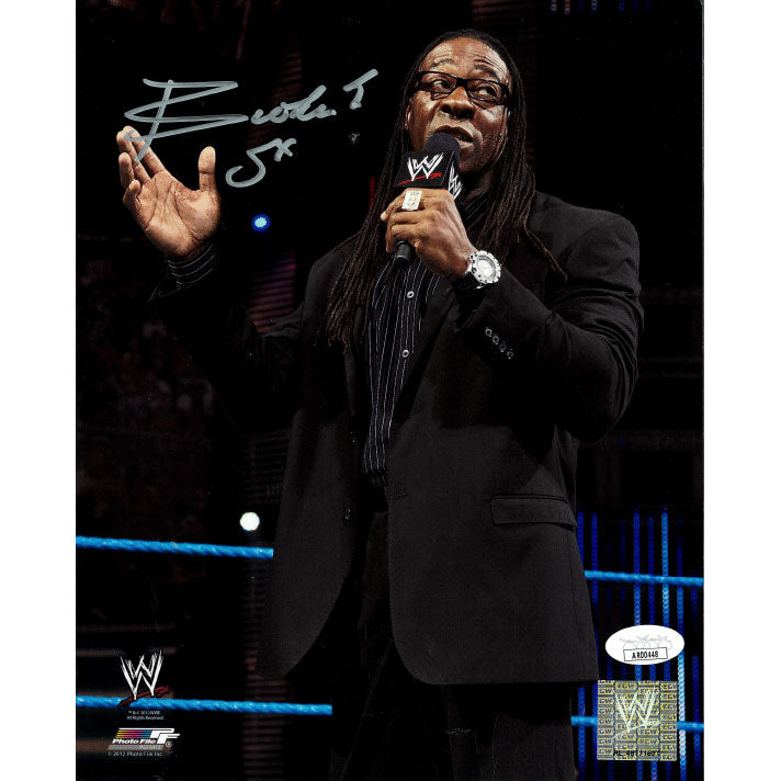 Booker T Black Suit PF 8 x 10 Promo - JSA AUTOGRAPHED