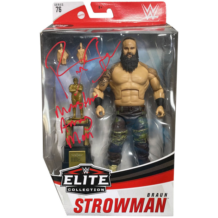 Braun Strowman WWE Elite Series 76 Figure with Protective Case - AUTOGRAPHED