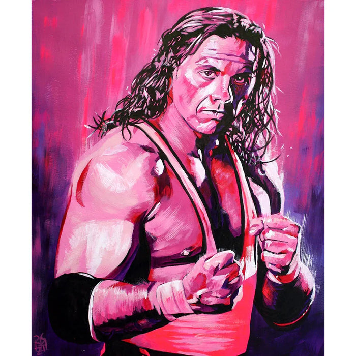 Bret Hart: Pink and Black 11x14 Poster