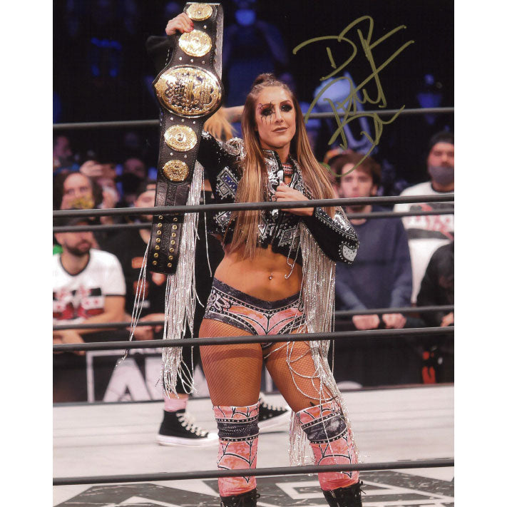 Britt Baker Pink Gear Title 8 x 10 Promo