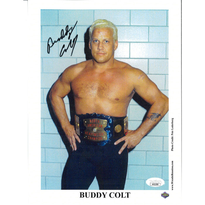 Buddy Colt WrestleReunion 8.5 x 11 Promo - JSA AUTOGRAPHED
