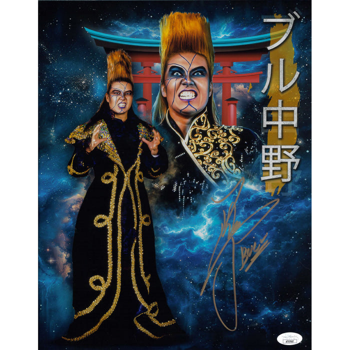 Bull Nakano AsylumGFX METALLIC 11 x 14 Poster - JSA AUTOGRAPHED