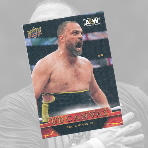 *PREORDER* Signed - Eddie Kingston AEW Canvas Trading Card w/ Case