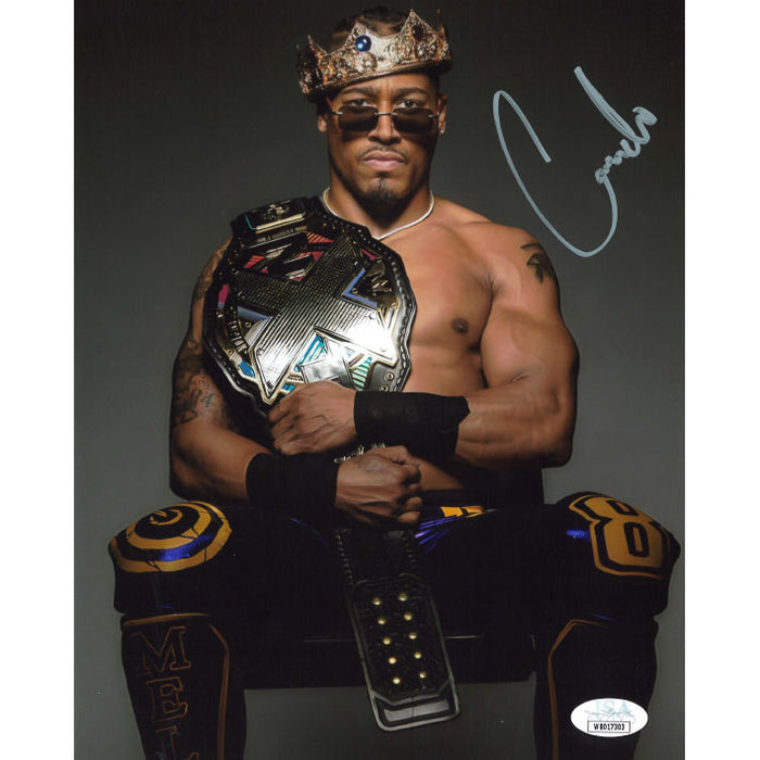 Carmelo Hayes Sitting on Chair 8 x 10 Promo - JSA AUTOGRAPHED