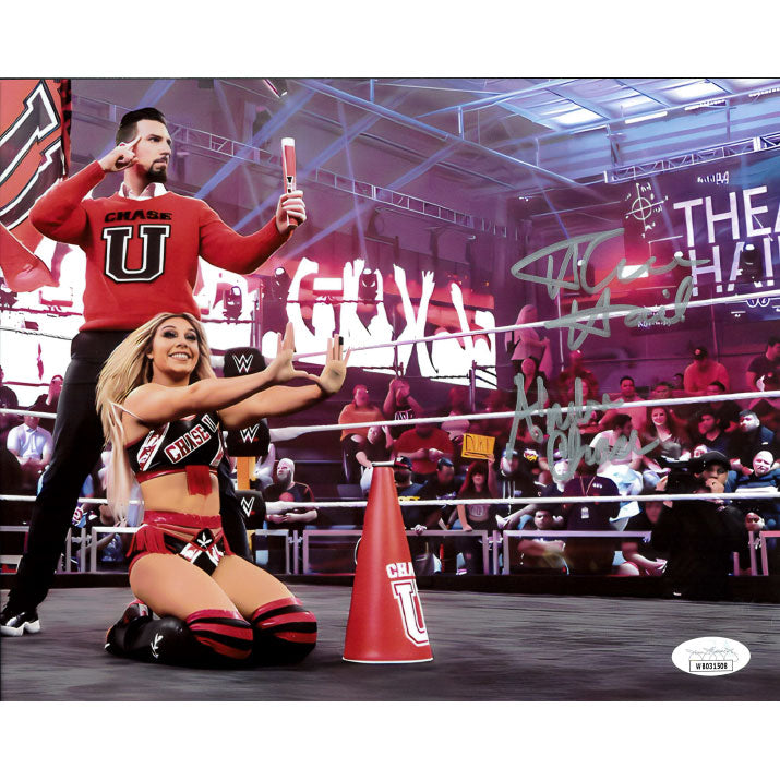 Chase U In Ring Pose 8 x 10 Promo - JSA DUAL AUTOGRAPHED