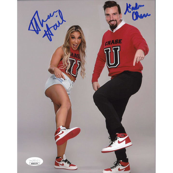 Chase U White Red AJ1 8 x 10 Promo - JSA DUAL AUTOGRAPHED