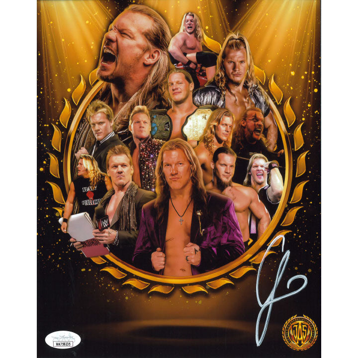 Chris Jericho JAS Collage (Non-Metallic) 8 x 10 Promo - JSA AUTOGRAPHED