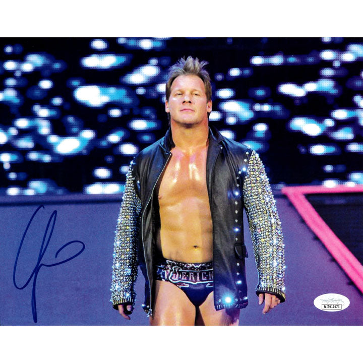 Chris Jericho LED Jacket 8 x 10 Promo - JSA AUTOGRAPHED