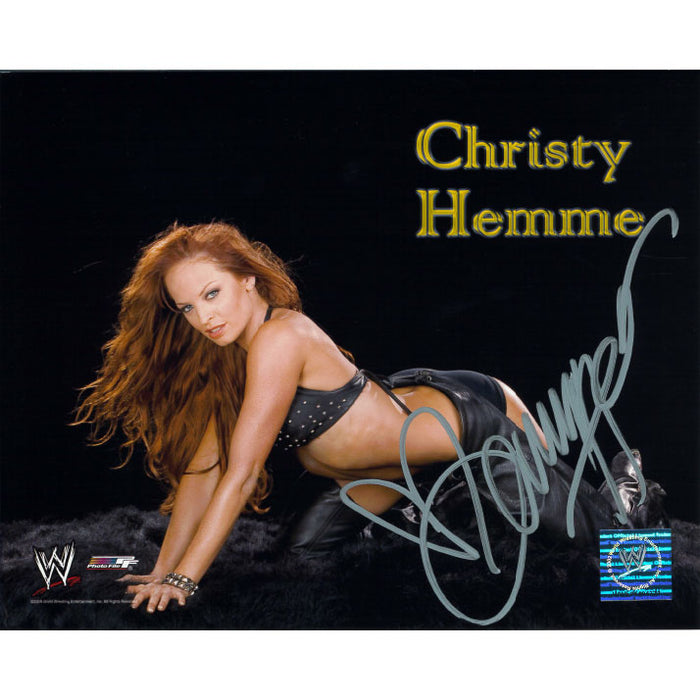Christy Hemme Leather Chaps PF 8 x 10 Promo - AUTOGRAPHED