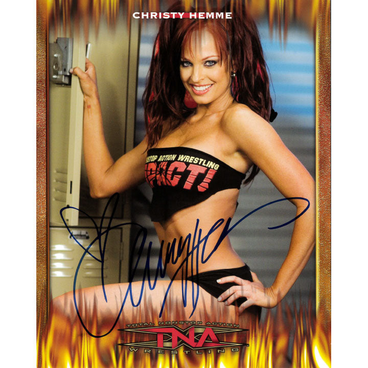 Christy Hemme TNA Fire 8 x 10 Promo - AUTOGRAPHED