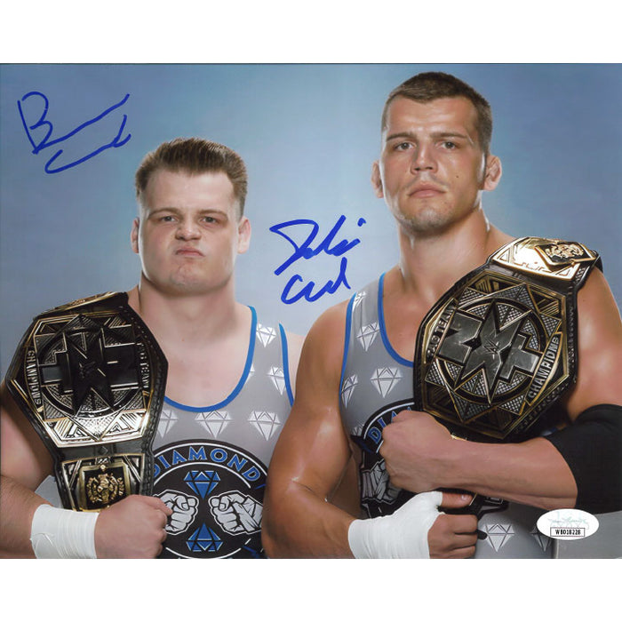 Creed Brothers NXT Tag Titles 8 x 10 Promo - JSA DUAL AUTOGRAPHED