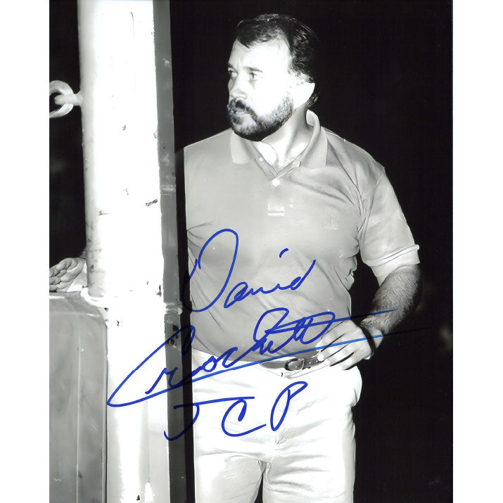 David Crockett Ringside B/W 8 x 10 Promo - AUTOGRAPHED