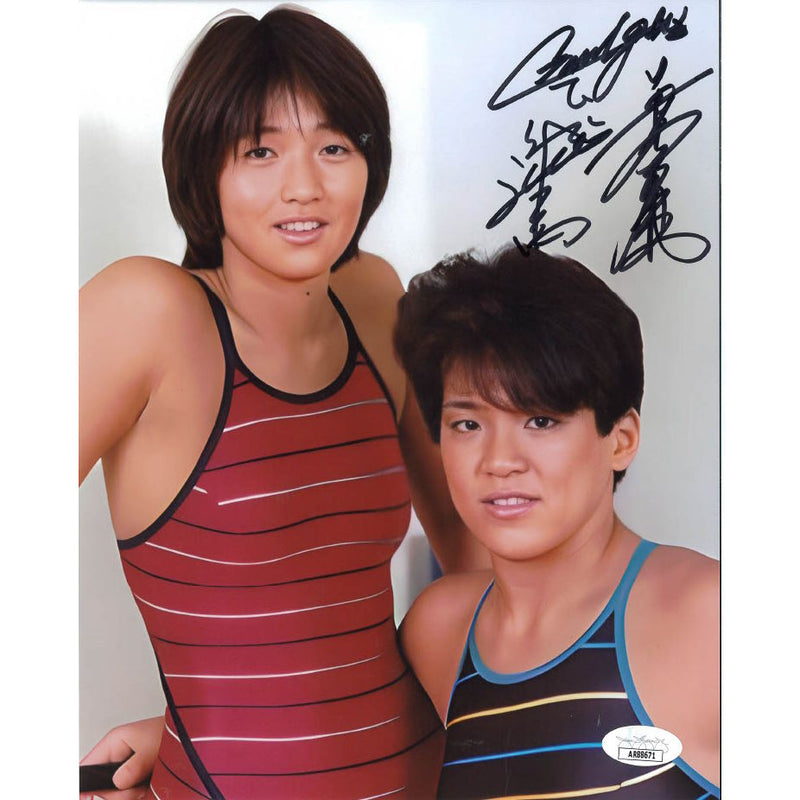 Crush Gals Stripes 8 x 10 Promo - JSA DUAL AUTOGRAPHED