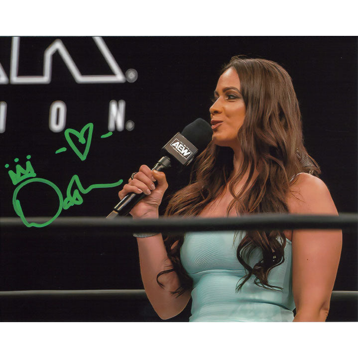 Dasha Microphone Blue Top 8 x 10 Promo - AUTOGRAPHED