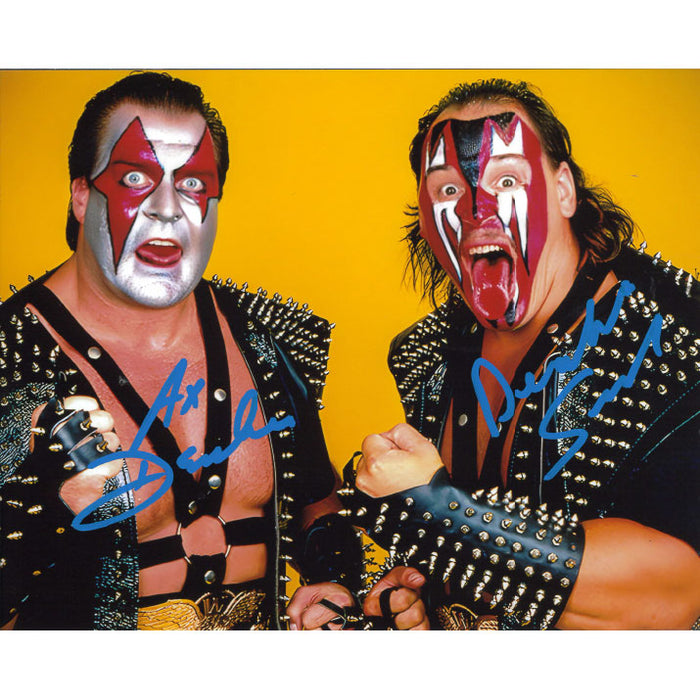 Demolition Yellow Background 8 x 10 Promo - DUAL AUTOGRAPHED