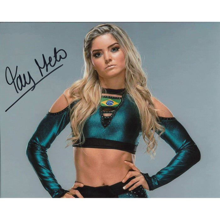 Tay Melo Teal Gear 8 x 10 Promo- AUTOGRPAHED