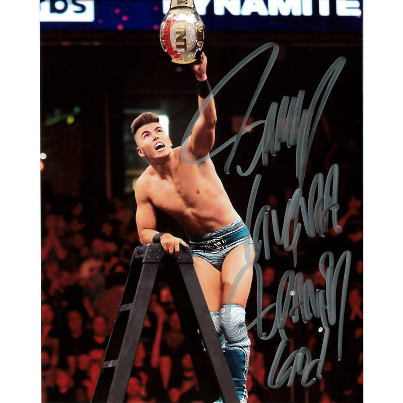 Sammy Guevara TNT Ladder 8 x 10 Promo - AUTOGRAPHED