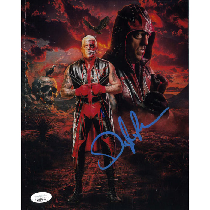 Dustin Rhodes METALLIC 8 x 10 Promo - JSA AUTOGRAPHED