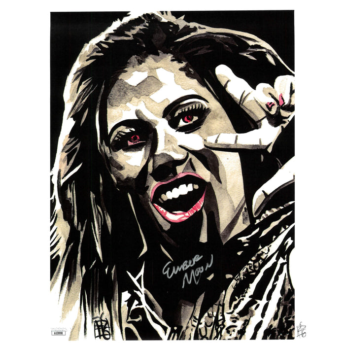 Ember Moon Artwork 11x14 JSA Autographed