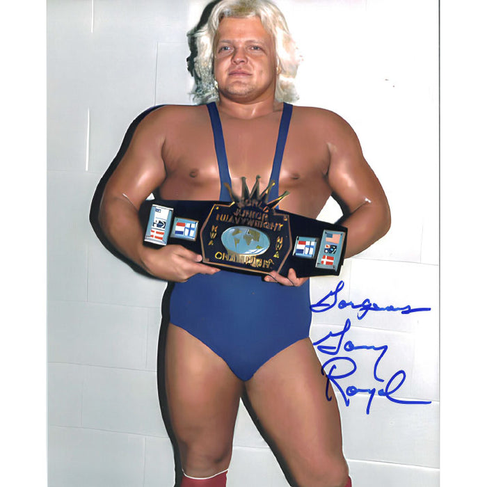 Gary Royal NWA JR Heavyweight Champion 8 x 10 Promo - AUTOGRAPHED