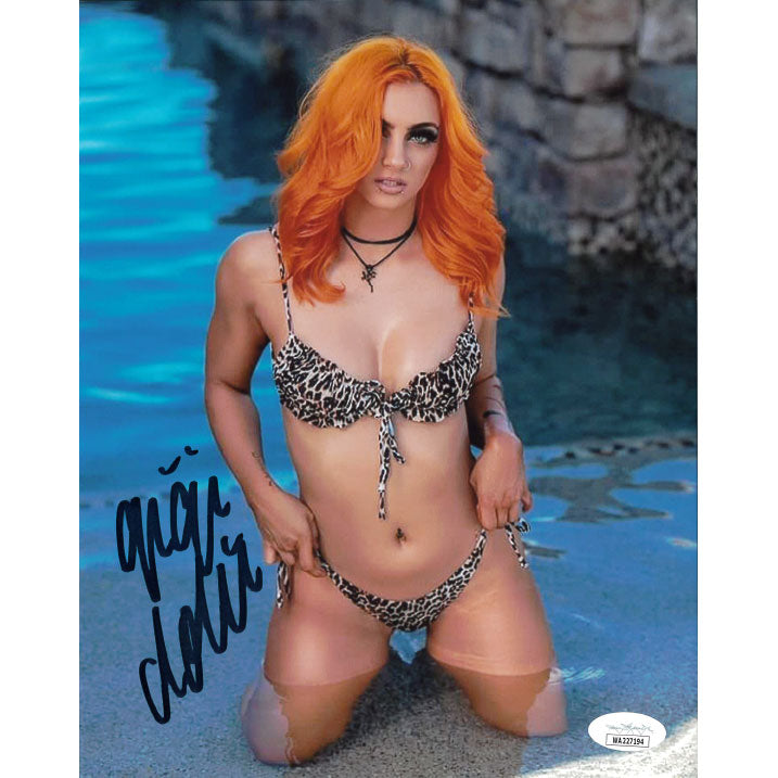 Gigi Dolin Leopard Bikini 8 x 10 Promo - AUTOGRAPHED