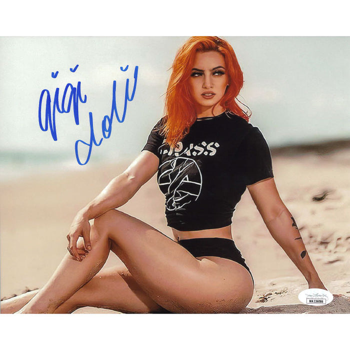 Gigi Dolin On Beach 8 x 10 Promo - JSA AUTOGRAPHED