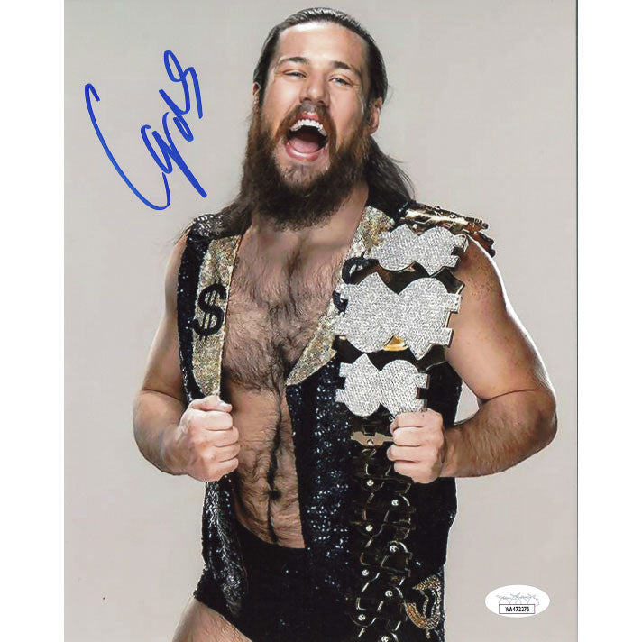 Cameron Grimes Million Dollar Belt On Shoulder 8 x 10 Promo - JSA AUTOGRAPHED
