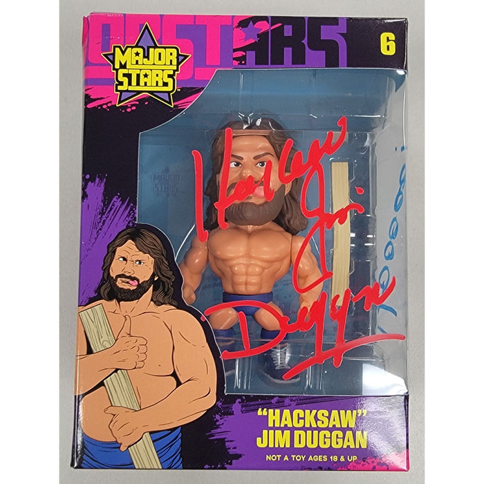 Hacksaw Jim Duggan Major Stars Figure - Autographed (HSS)