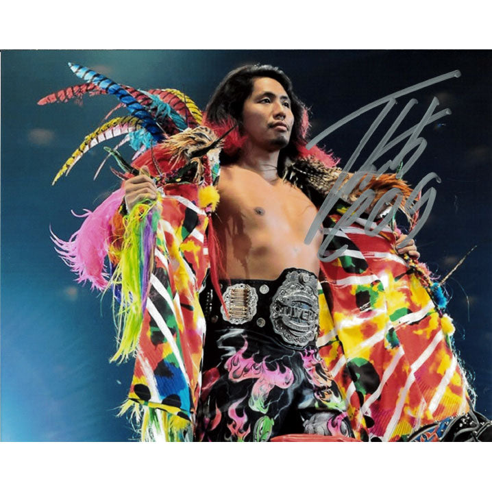 Hiromu Takahashi Entrance With Belt 8 x 10 Promo - AUTOGRAPHED