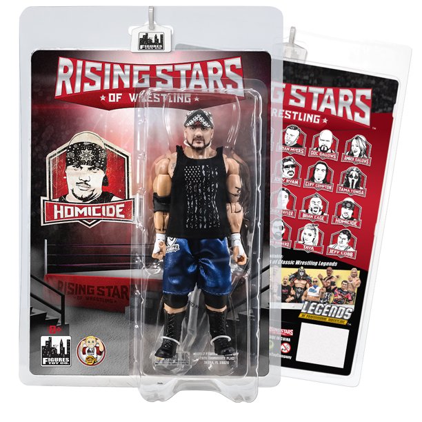 Homicide Rising Stars of Wrestling FTC Figure Unsigned
