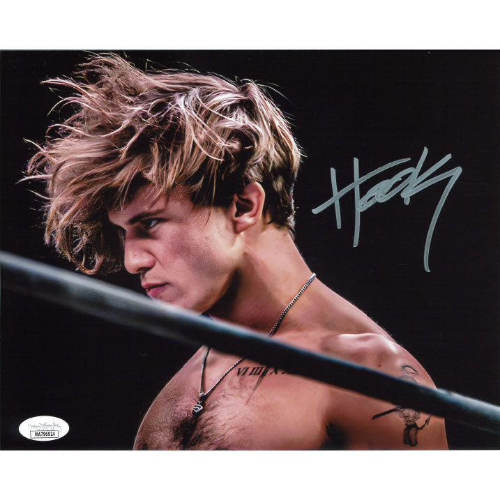 Hook In Ring Pose 8 x 10 Promo - JSA AUTOGRAPHED
