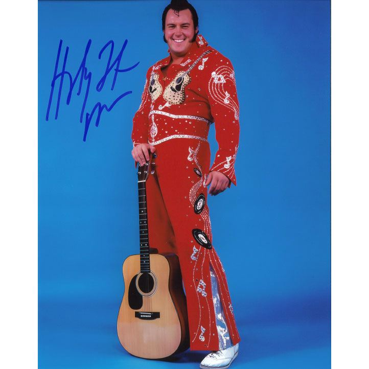 Honky Tonk Man Full Length Red Jumpsuit 8 x 10 Promo - AUTOGRAPHED