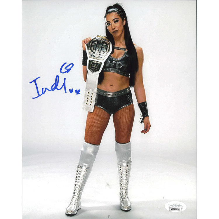 Indi Hartwell NXT WTTT White BG 8 x 10 Promo - JSA AUTOGRAPHED