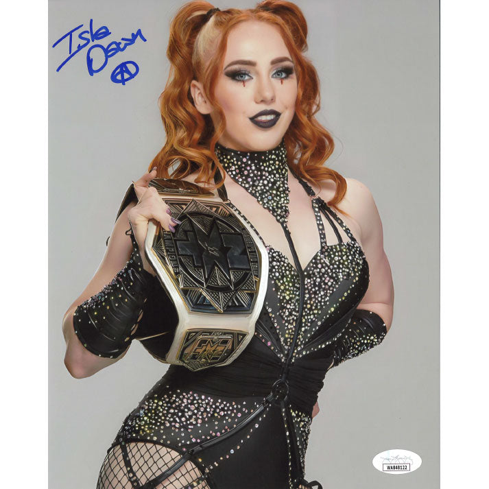 Isla Dawn NXT WTT Title 8 x 10 Promo - JSA AUTOGRAPHED