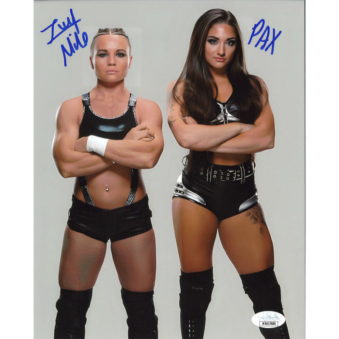 Ivy Nile & Tatum Paxley Arms Crossed 8 x 10 Promo - JSA DUAL AUTOGRAPHED