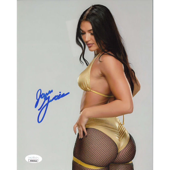 Jade Gentile Gold Gear Half Turn 8 x 10 Promo - JSA AUTOGRAPHED