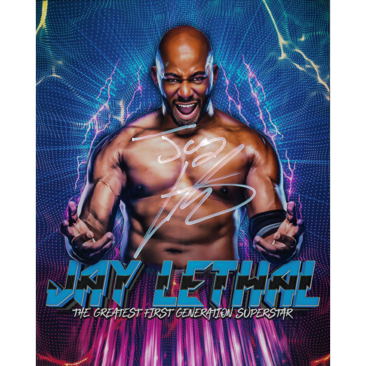 Jay Lethal AsylumGFX METALLIC 8 x 10 Promo - AUTOGRAPHED